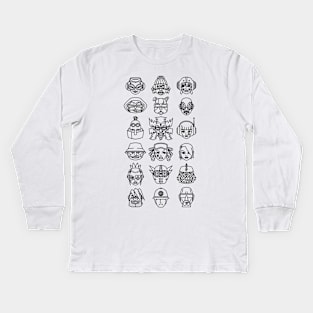 Jet Set Radio Cast (black) Kids Long Sleeve T-Shirt